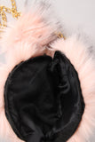 Two-Tone Faux Fur Bag