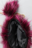 Two-Tone Faux Fur Bag