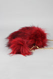 Two-Tone Faux Fur Bag