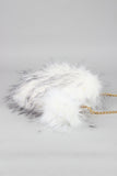 Two-Tone Faux Fur Bag