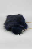 Two-Tone Faux Fur Keychain Clutch