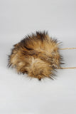 Two-Tone Faux Fur Keychain Clutch
