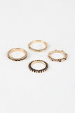 Lucky Seven Wide Etched Rings