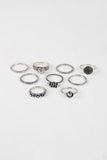 Rope Etched Multi Rings
