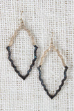 Hammered Tear Drop Earrings