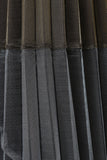 Metallic Sheer Accordion Midi Skirt