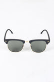 Semi-Rimless Wayfarer Design Sunglasses