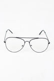 Wire Aviator Clear Lens Glasses