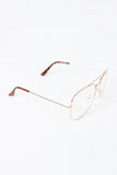 Wire Aviator Clear Lens Glasses