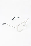 Wire Aviator Clear Lens Glasses