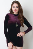 Long Sleeves Velvet Romper