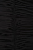 Ruched Mesh Spaghetti Strap Midi Dress