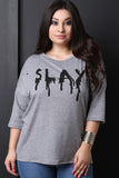 Distressed Melted Slay Top