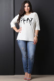Distressed Melted Slay Top