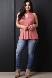 Keyhole Shift Top