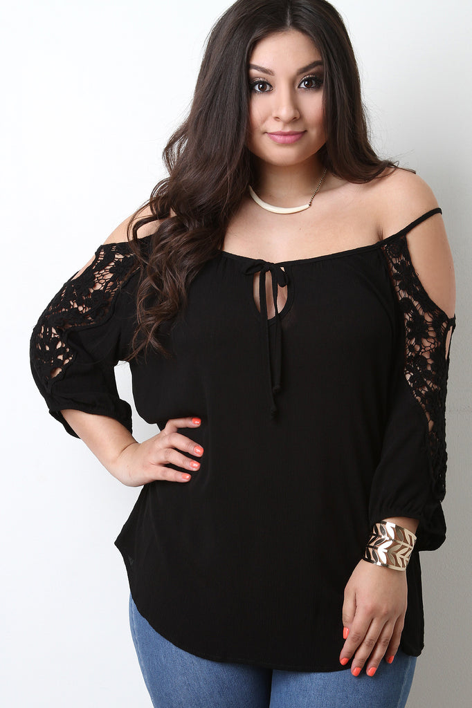 Crochet Cold Shoulder Top