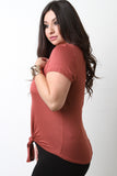 Knotted Hem Tee