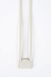 Round Buckle Color Trimmed Clear Belt