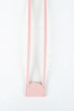 Round Buckle Color Trimmed Clear Belt