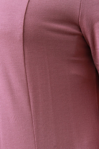 Jersey Knit Side Slits Long Line Cardigan