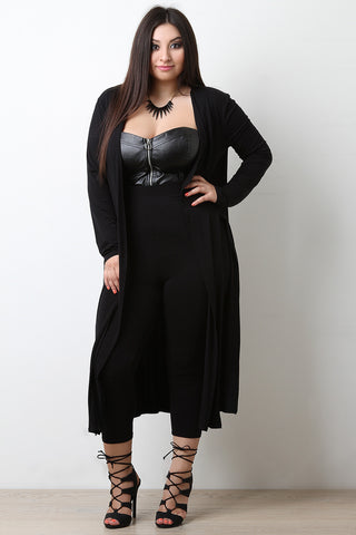 Jersey Knit High Waisted Capri Leggings