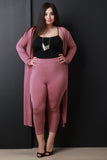 Jersey Knit High Waisted Capri Leggings