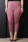 Jersey Knit High Waisted Capri Leggings
