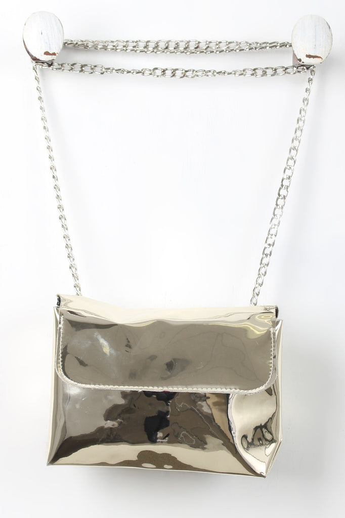 Mini Mirror Metallic Crossbody Bag