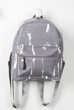 Faux Snakeskin Splattered Paint Mini Backpack