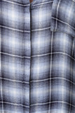 High Low Button Up Plaid Dress