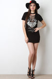 Wild Spirit Slash Yoke T-shirt Dress