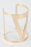 Triangle Cut Out Cuff Bracelet