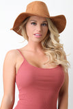 Decor Braided Trim Tassel Floppy Hat
