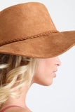 Decor Braided Trim Tassel Floppy Hat