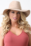 Decor Braided Trim Tassel Floppy Hat