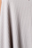 Ribbed Knit Handkerchief Hem Mini Dress