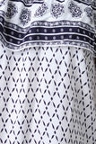 Mixed Print Off The Shoulder Shift Dress
