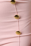 High Waisted Palazzo Decor Button Pants