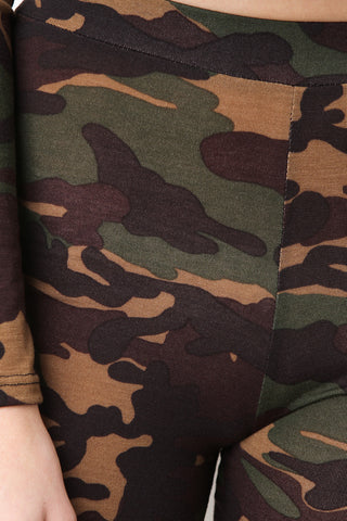 Camouflage Legging Shorts