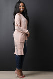 Square Hem High Low Sweater Top
