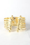Ten Hammered Bracelet Cuff