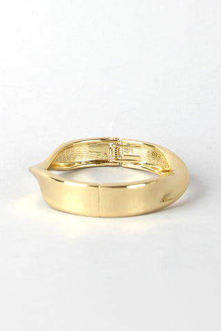 Twist Hinged Cuff Bracelet
