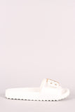Liliana Buckled Open Toe Slide Sandal
