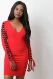 Grommet Corset Lace Up Mini Dress