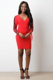 Grommet Corset Lace Up Mini Dress