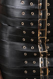Vegan Leather Buckle Skirt
