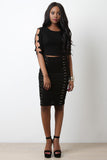 O-Rings Sleeves Crop Top