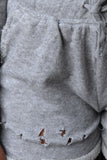 French Terry Distressed Short