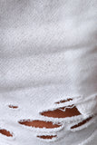 French Terry Distressed Short