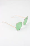 Wire Framed Cat Eye Sunglasses